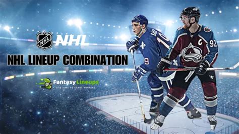 line up combinations nhl.